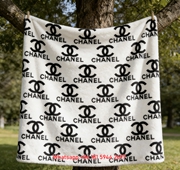 Chanel Pink Quilted Bag Flannel Sofa Throw Blanket IMG_6738